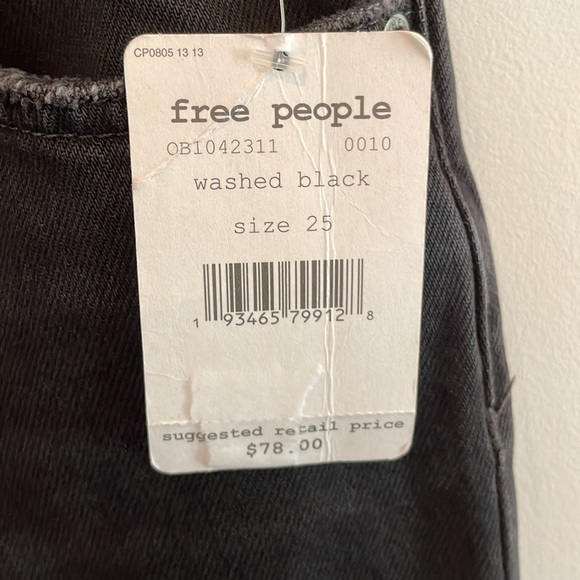 We The Free Washed Black Jeans Size 25, NWT - Picture 3 of 13